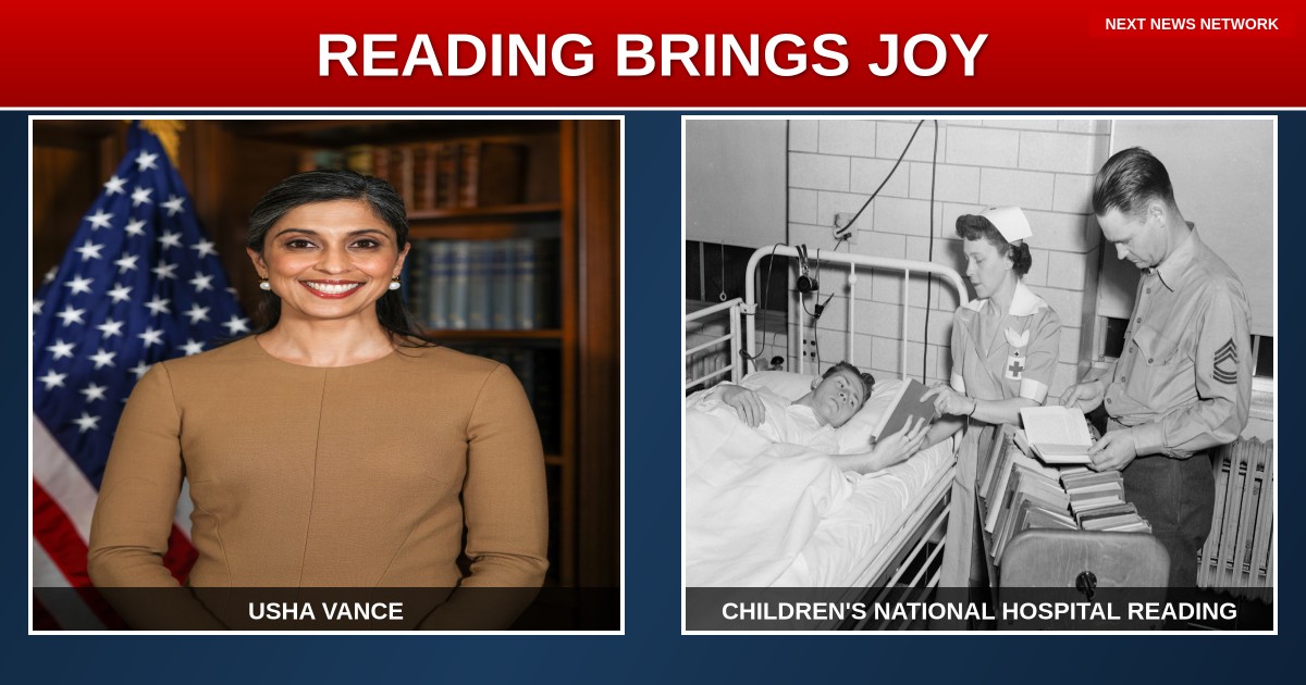 BEAUTIFUL: Second Lady Usha Vance Brings Joy to Sick Children at Hospital Reading Event