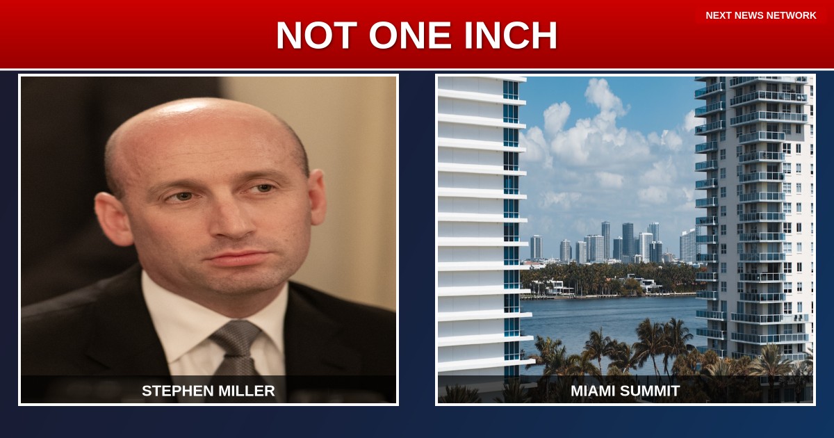 AMERICAS FIRST: Miller Declares 'We Will Not Cede an Inch' to Enemies in Western Hemisphere