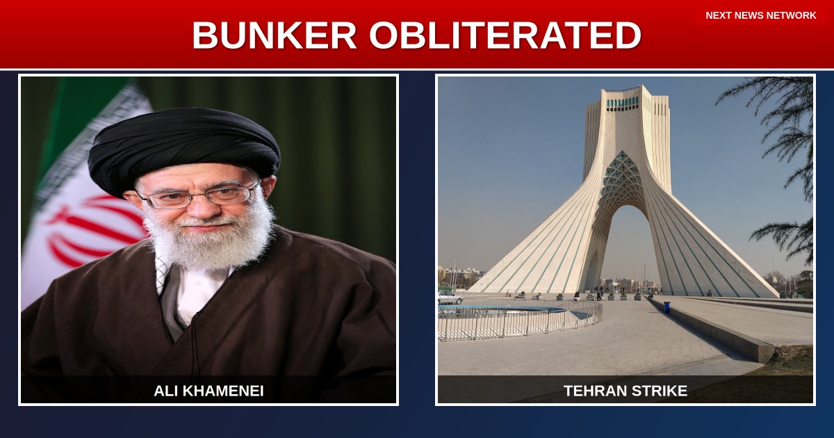 BOMBSHELL: Israel OBLITERATES Khamenei's Secret Tehran Bunker With 50-Jet Strike