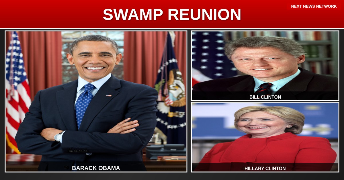SWAMP REUNION: Obama, Biden, Clintons Gather at Jesse Jackson Memorial While Trump LEADS America