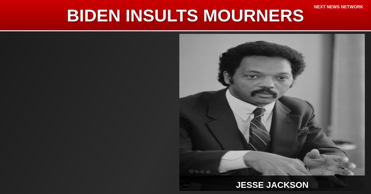 ARROGANT Biden INSULTS Mourners at Jesse Jackson Funeral: 'I'm Smarter Than Most of You'