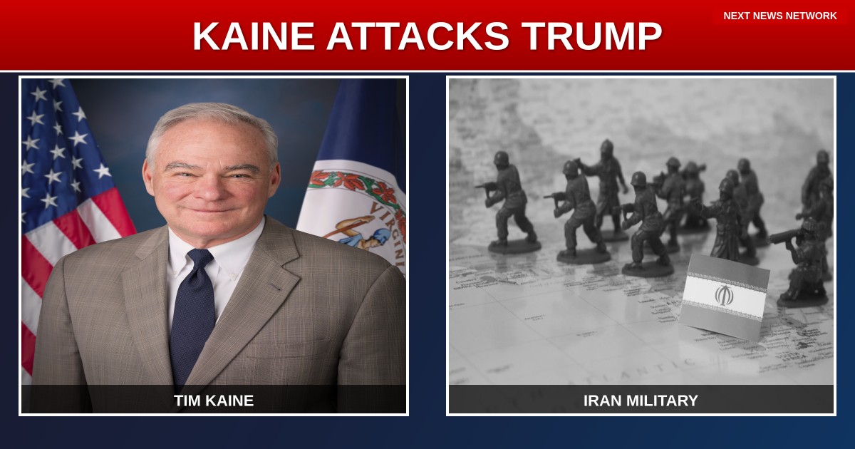 DESPERATE Democrat Tim Kaine ATTACKS Trump's Iran Strategy, Claims President Is 'Risking' Our Troops