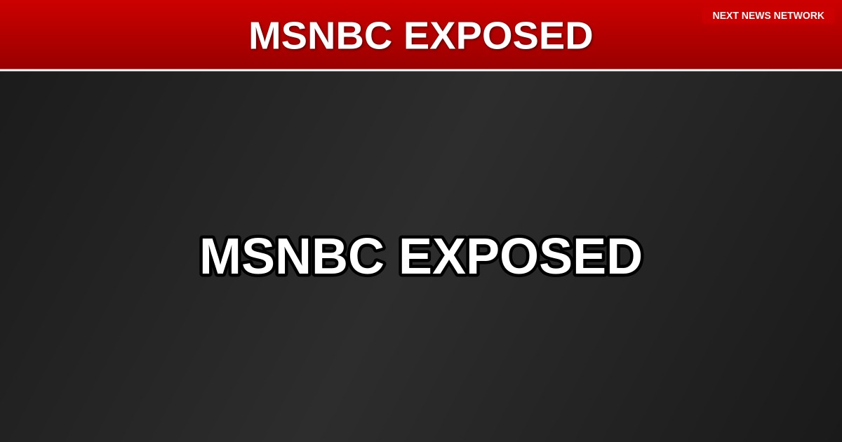 EXPOSED: MSNBC Would Rather See America DESTROYED Than Be Called 'Racist'