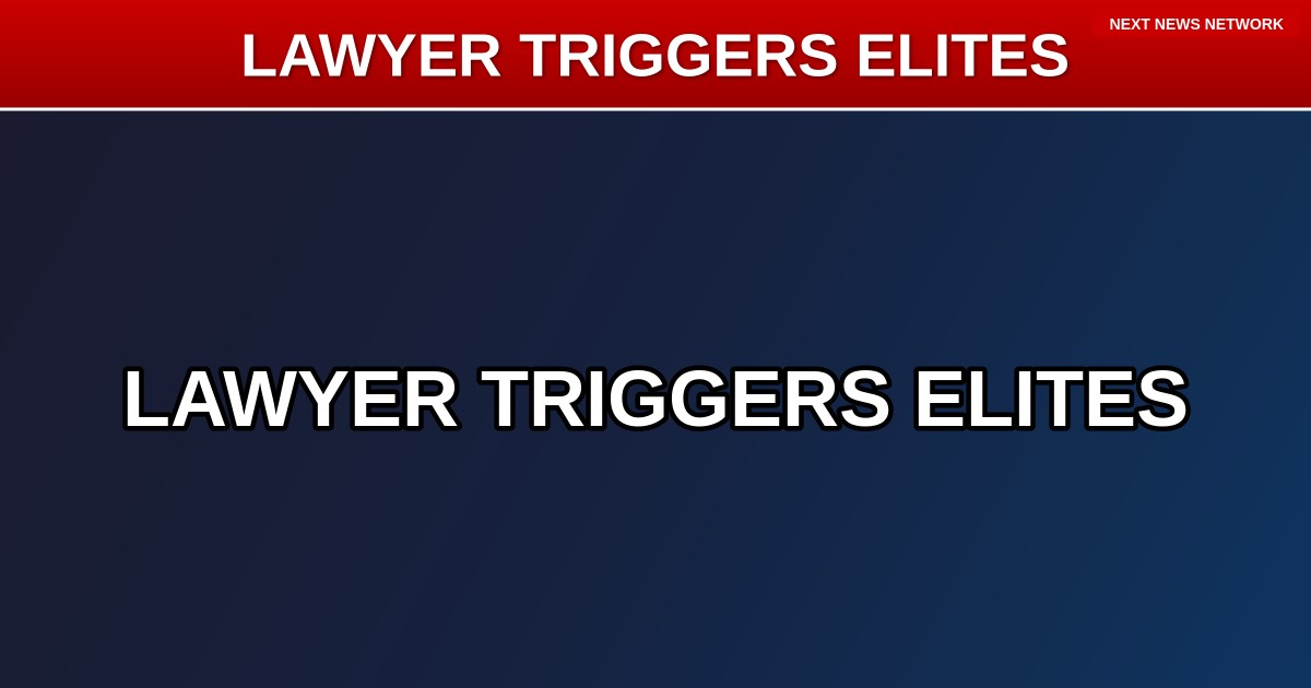 TRUMP LAWYER TRIGGERS Elite Legal Conference With Truth About DOJ Under President Trump