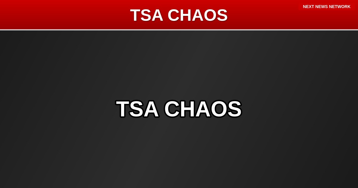 DEMOCRAT OBSTRUCTION Creates TSA NIGHTMARE as Airport Lines Explode Nationwide