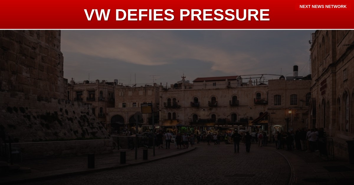 SHOCKING: Volkswagen Partners with Israel Despite Global Pressure - Here's What Changed