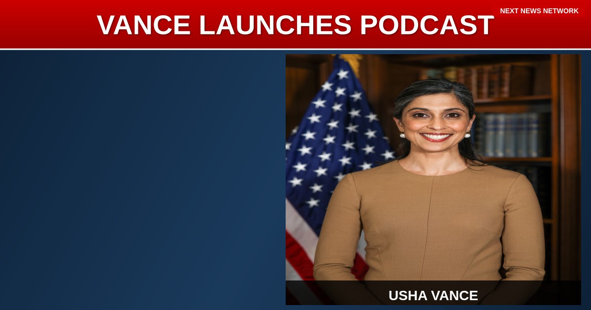 WHOLESOME AMERICA: Second Lady Usha Vance Launches Children's Podcast to Combat Liberal Indoctrination