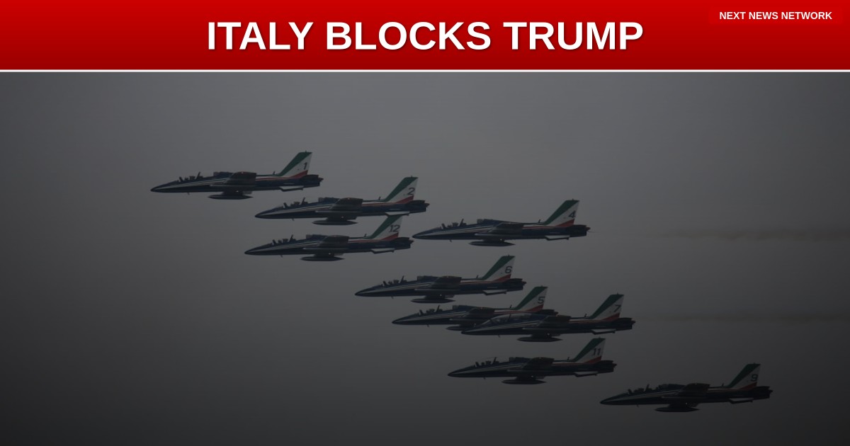 EXPOSED: Italy BLOCKS Trump Military Operations Against Iran, Claims 'No Problems' with White House