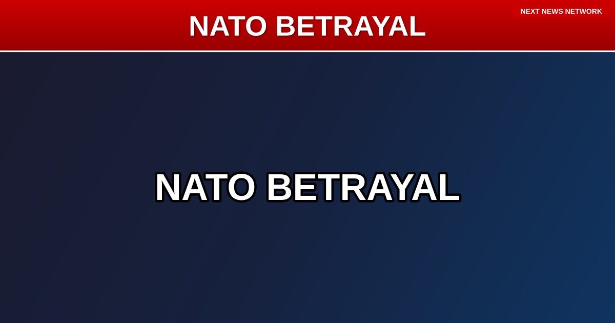 BETRAYAL: NATO Chief ABANDONS America as Iran War Rages - Trump Rightfully FURIOUS Over Alliance Cowardice