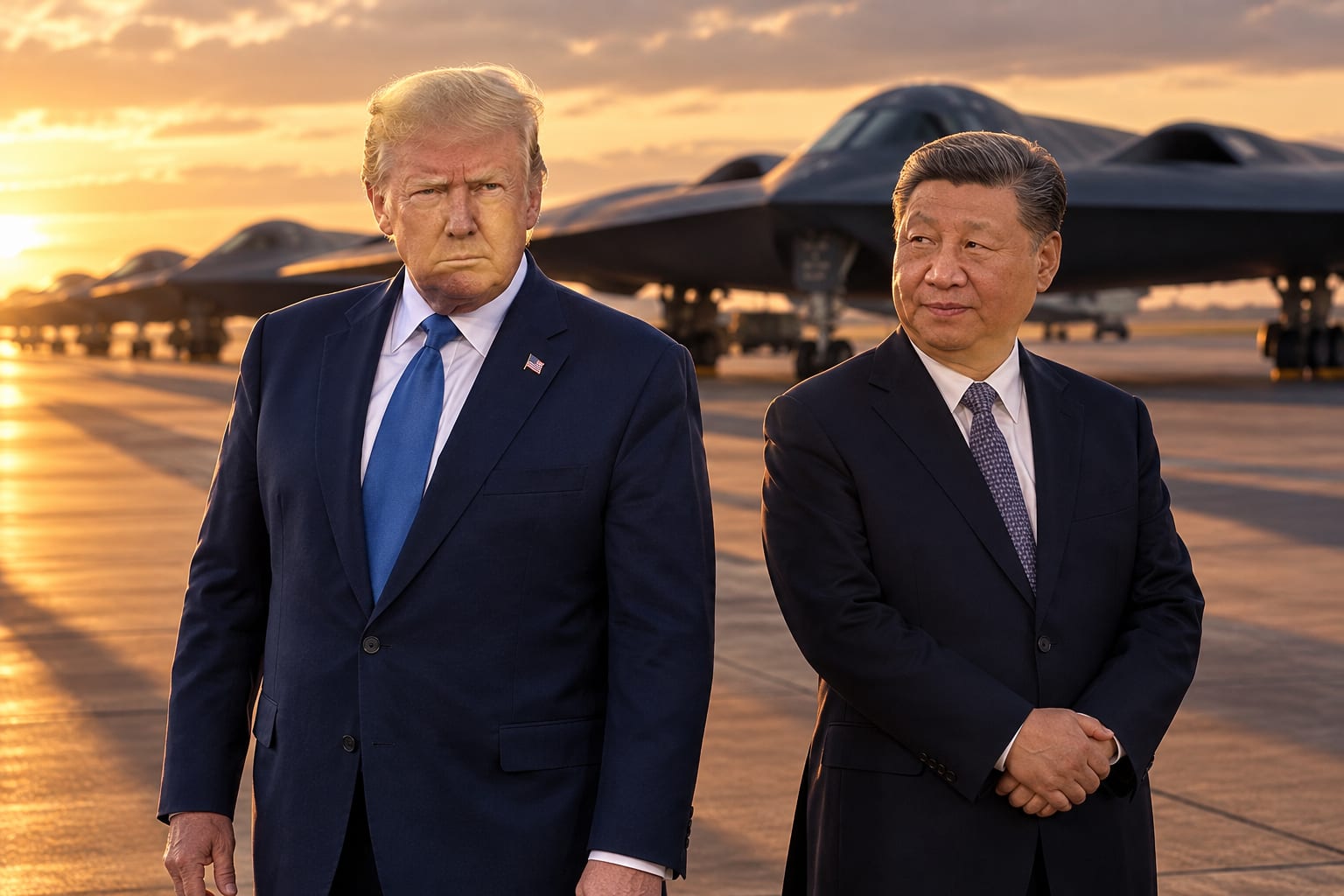 BOMBSHELL: Trump Welcomes Xi Under B-2 Bombers, Exposing CNN's Distraction Tactics