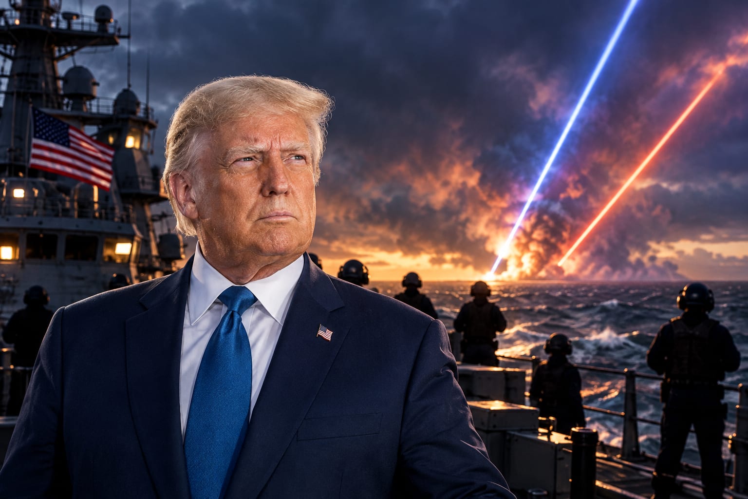BREAKING: TRUMP UNLEASHES LASER ARSENAL IN HORMUZ AS DEMOCRATS FLOUNDER