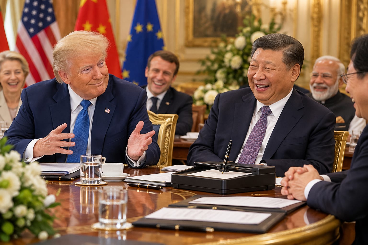 EXPLOSIVE: TRUMP MOCKS BIDEN AUTOPEN, LEAVES XI JINPING AND WORLD LEADERS IN STITCHES