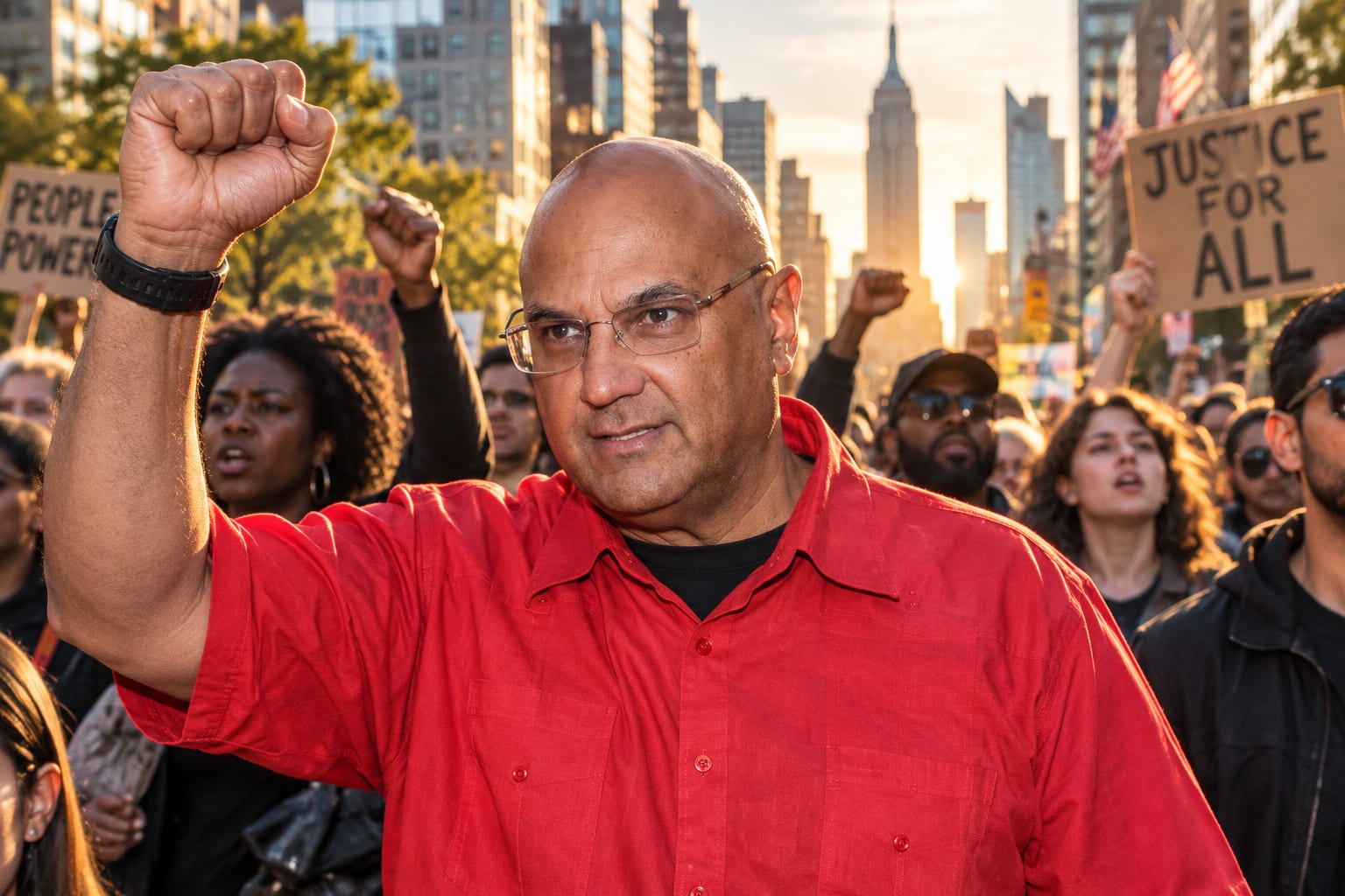 EXPOSED: As Singham Faces Federal Probe, Wife Marches in Anti-Israel Protest Led by Groups He Funded