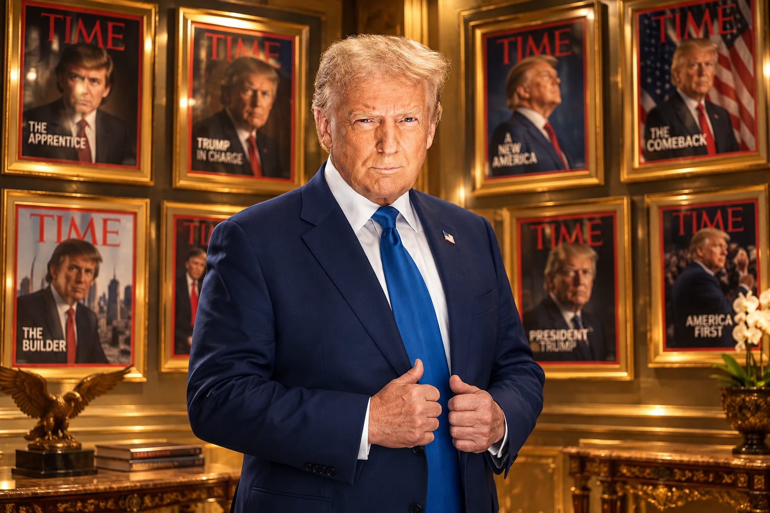 Trump Celebrates Record Number of TIME Magazine Covers