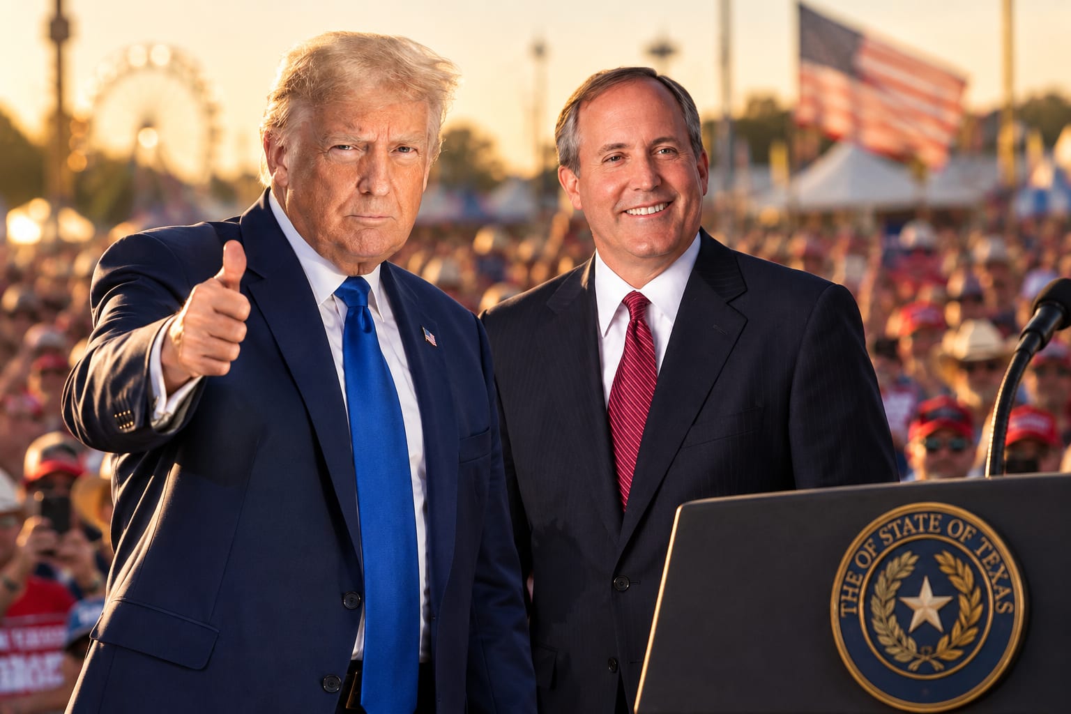 Trump Rallies Support for Ken Paxton in Texas Campaign Stop