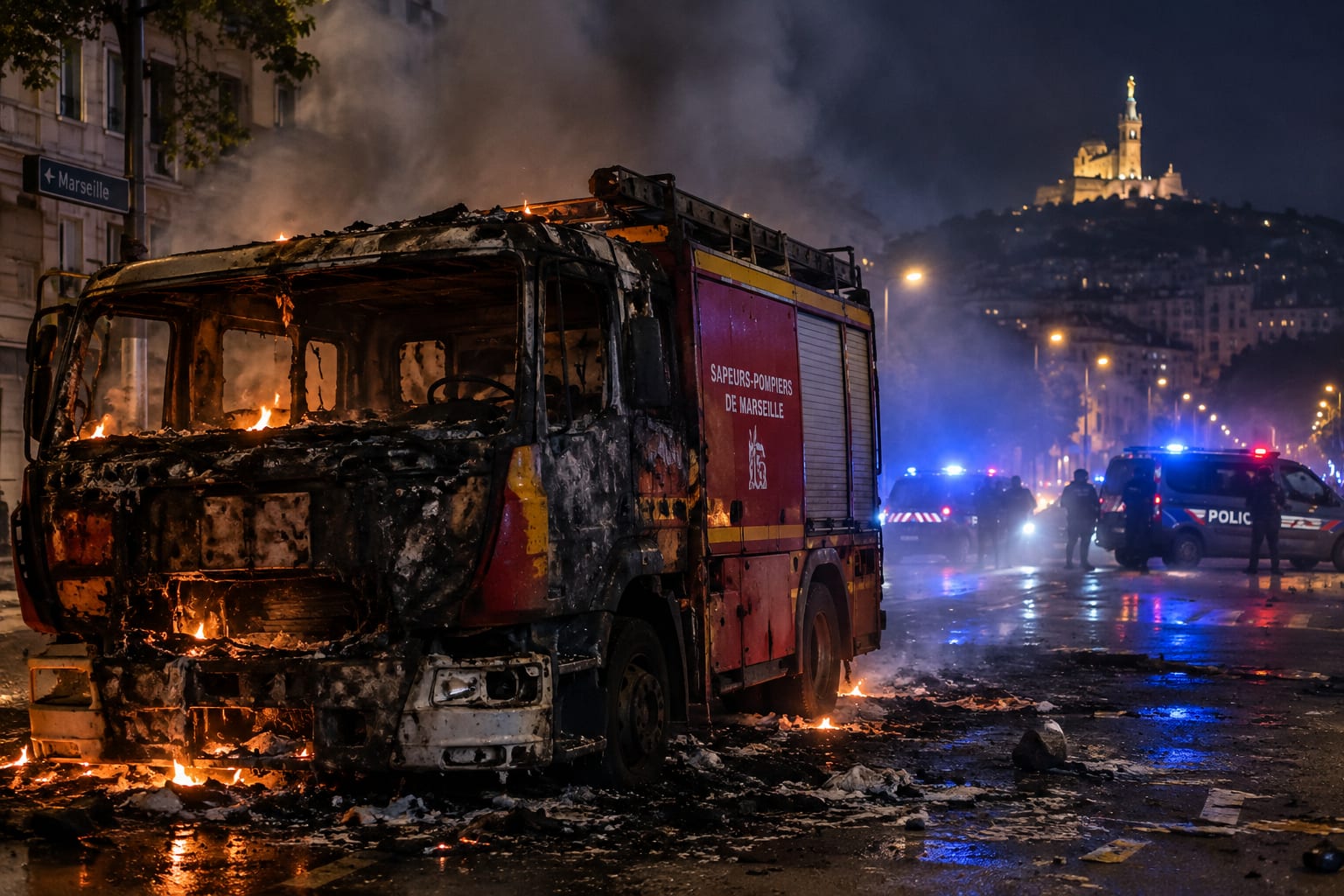 SHOCKING: 'Youths' Unleash CHAOS in France - Policewoman Attacked and Fire Trucks Burned!