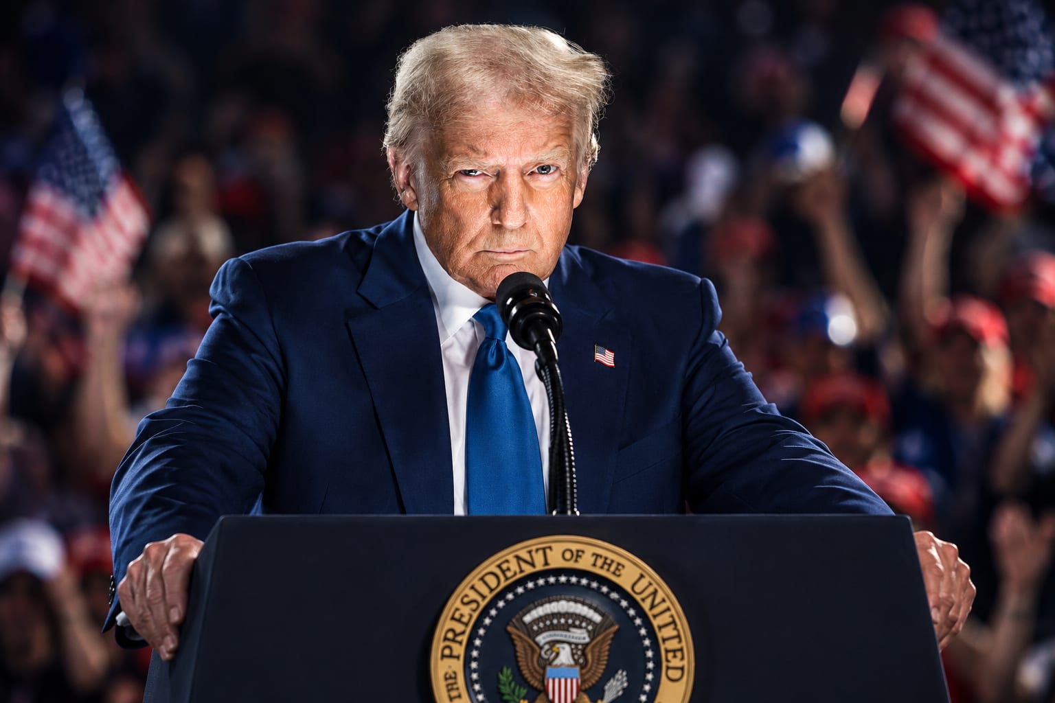 TRUMP SAYS SOMALI REFUGEE ADMISSIONS HALTED AS SUPPORTERS CHEER THE MOVE