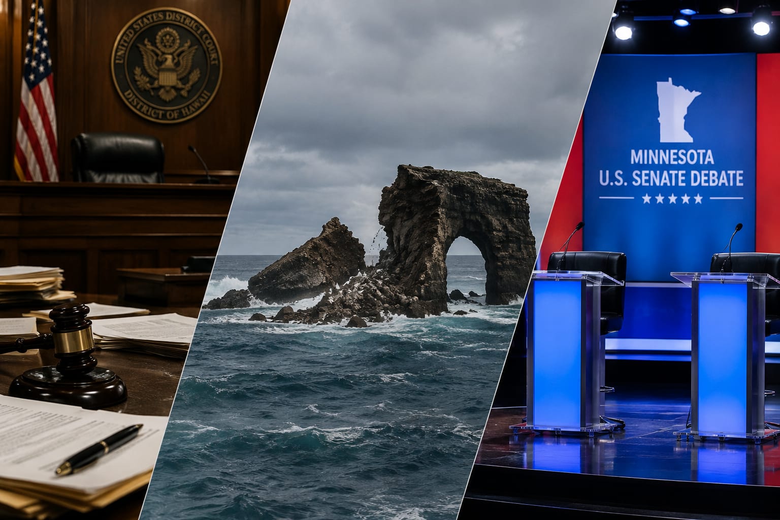 Judge Orders Release of Legal Memo on Boat Strikes as Hawaii Landmark Collapses and Minnesota Senate Race Heats Up