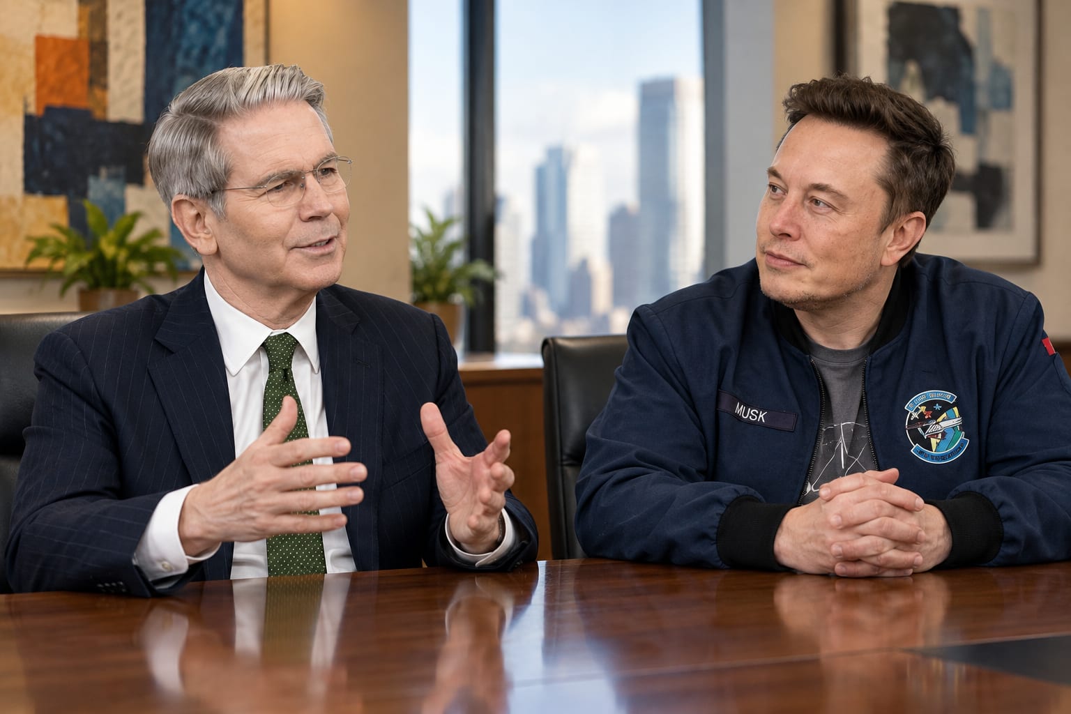 BESSENT Calls Himself a 'Huge Elon Fan,' Says He and Musk Are 'Like a Sports Team' on Government Work
