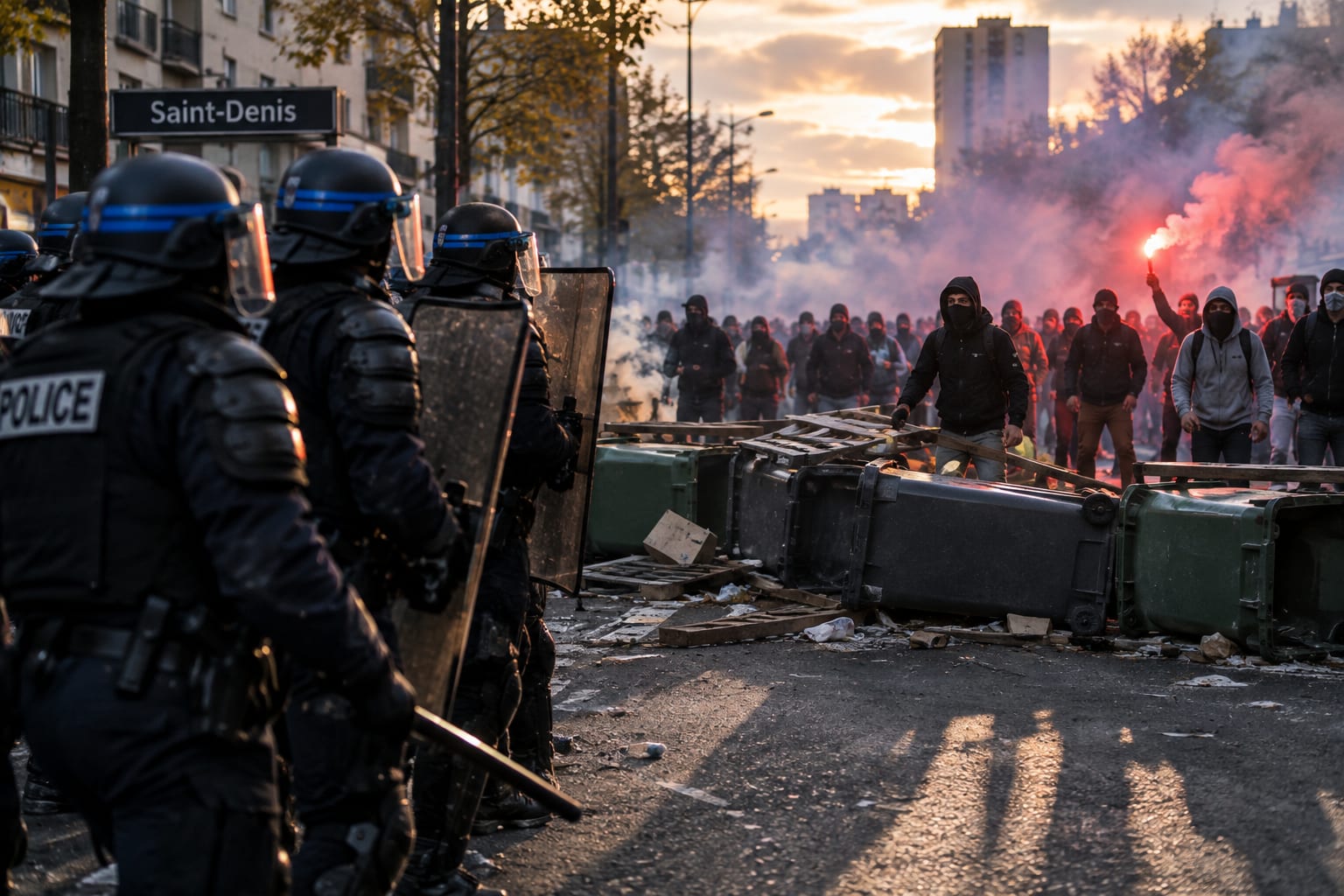 FRENCH MAYOR DEFENDS STANDING BETWEEN POLICE AND PROTESTERS AS RIOTS SPREAD