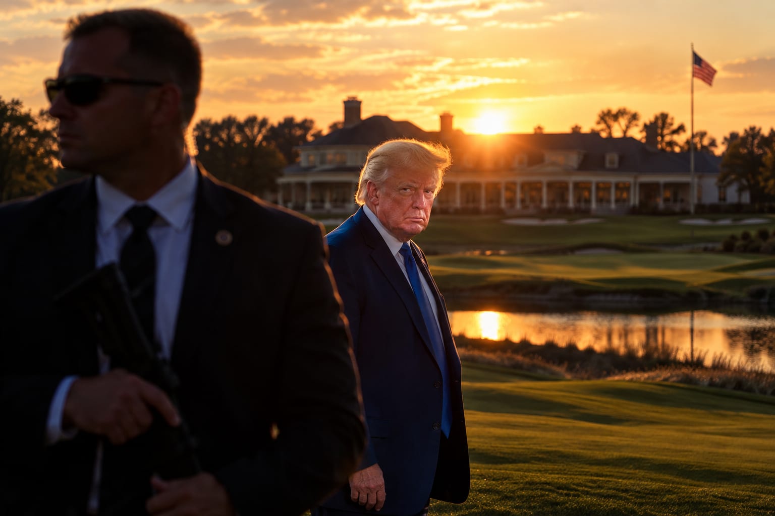 SECRET SERVICE GUN INCIDENT AT TRUMP CLUB DRAWS REACTION AS HUTCHINSON INDICTMENT TALK SURFACES