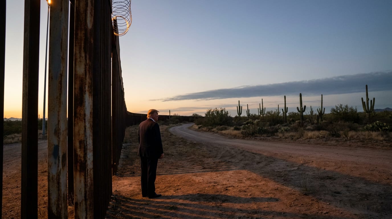 White House Posts Image as Border Data Shows Illegal Crossings Near 95 Percent Collapse Under Trump