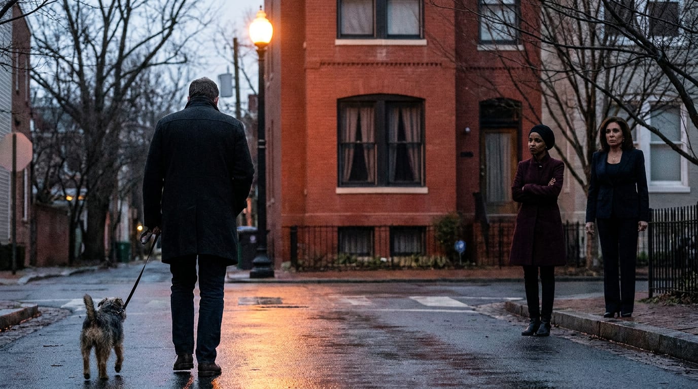 EXPOSED: Ilhan Omar’s Husband Spotted at Raided D.C. Home as Feds Drop New Fraud Probe