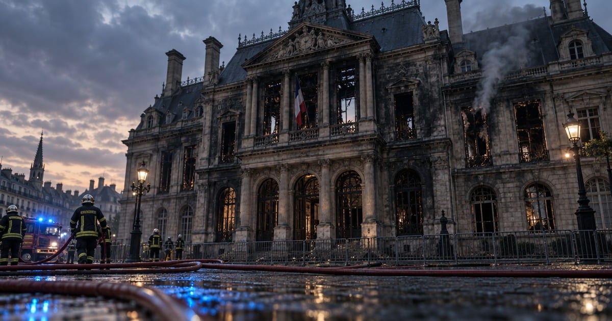 OUTRAGE ERUPTS AS LIMOGES TOWN HALL FIRE REACTION SPREADS