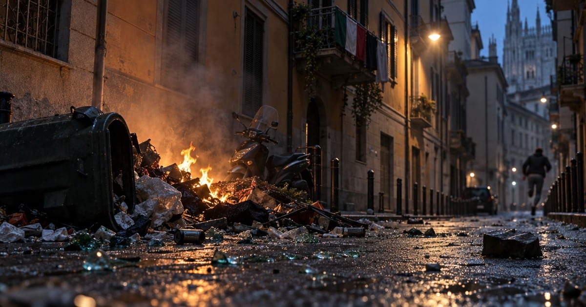MILAN RIOT CLAIMS SPREAD AS MELONI CONDEMNS VIOLENCE