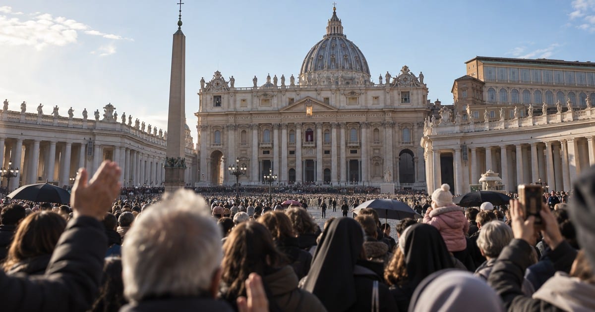 POPE LEO XIV RETURNS TO PUBLIC VIEW DAYS AFTER LUNG CANCER SURGERY AS SUPPORTERS CELEBRATE AT ST. PETER'S SQUARE