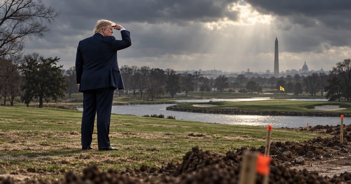 TRUMP GOES ALL-IN: President Unveils Championship Golf Plan for East Potomac Links as Lawsuit Rages