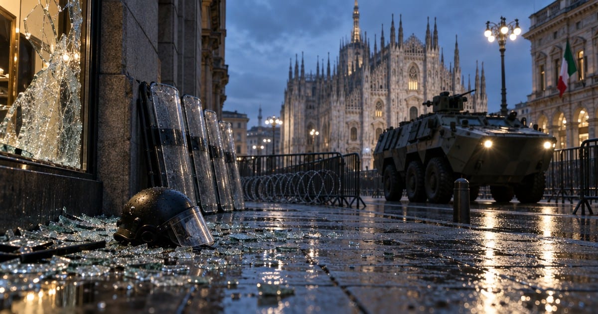 MELONI'S CRACKDOWN: Italy Deploys 500 Troops to Milan After Migrant Youth Riots Wreak Havoc on Luxury District