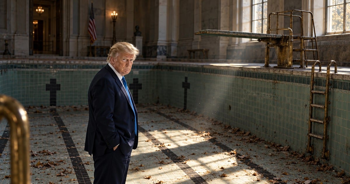 TRUMP EYES PRESS ROOM POOL: President Floats Ditching Brady Briefing Room for FDR's Indoor Swim Tank