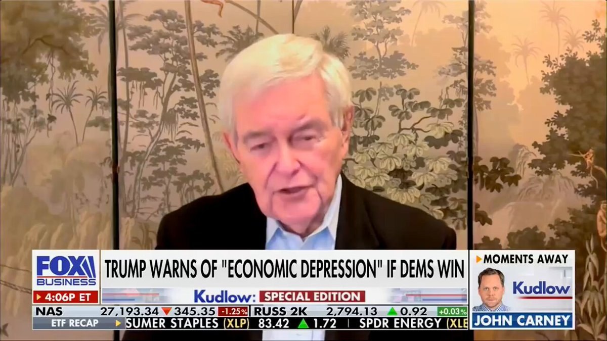 Gingrich Lauds Trump's Communication Skills, Compares Economy to Reagan Era