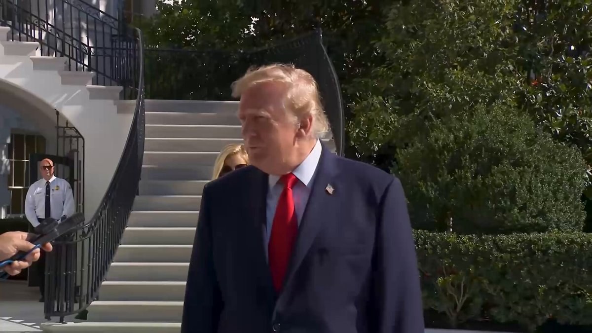 Trump Takes Questions at the White House: 'We're Working With Them and With Russia on Getting the War to End'