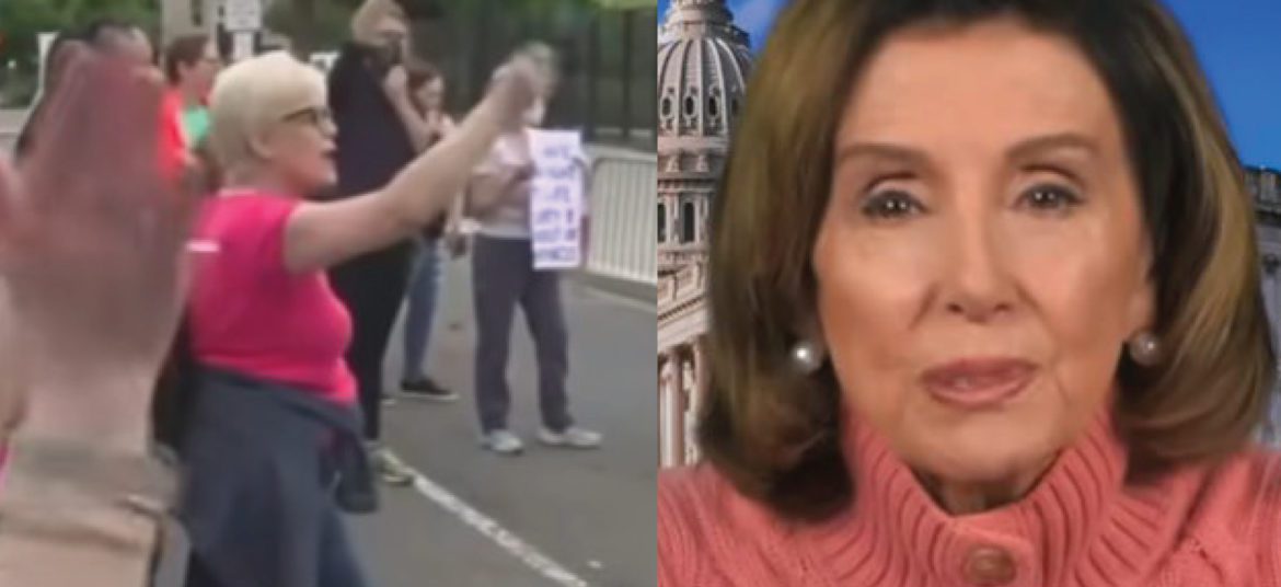 Pro-Choice Protesters Outside Pelosi's Home