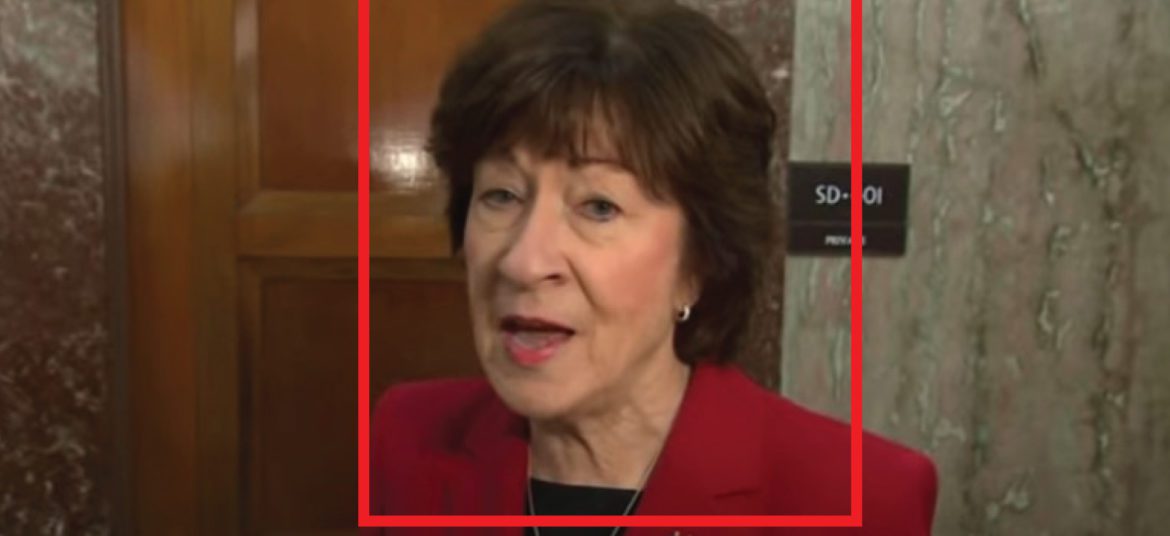 Susan Collins Calls Cops Over Threating Message Outside Home