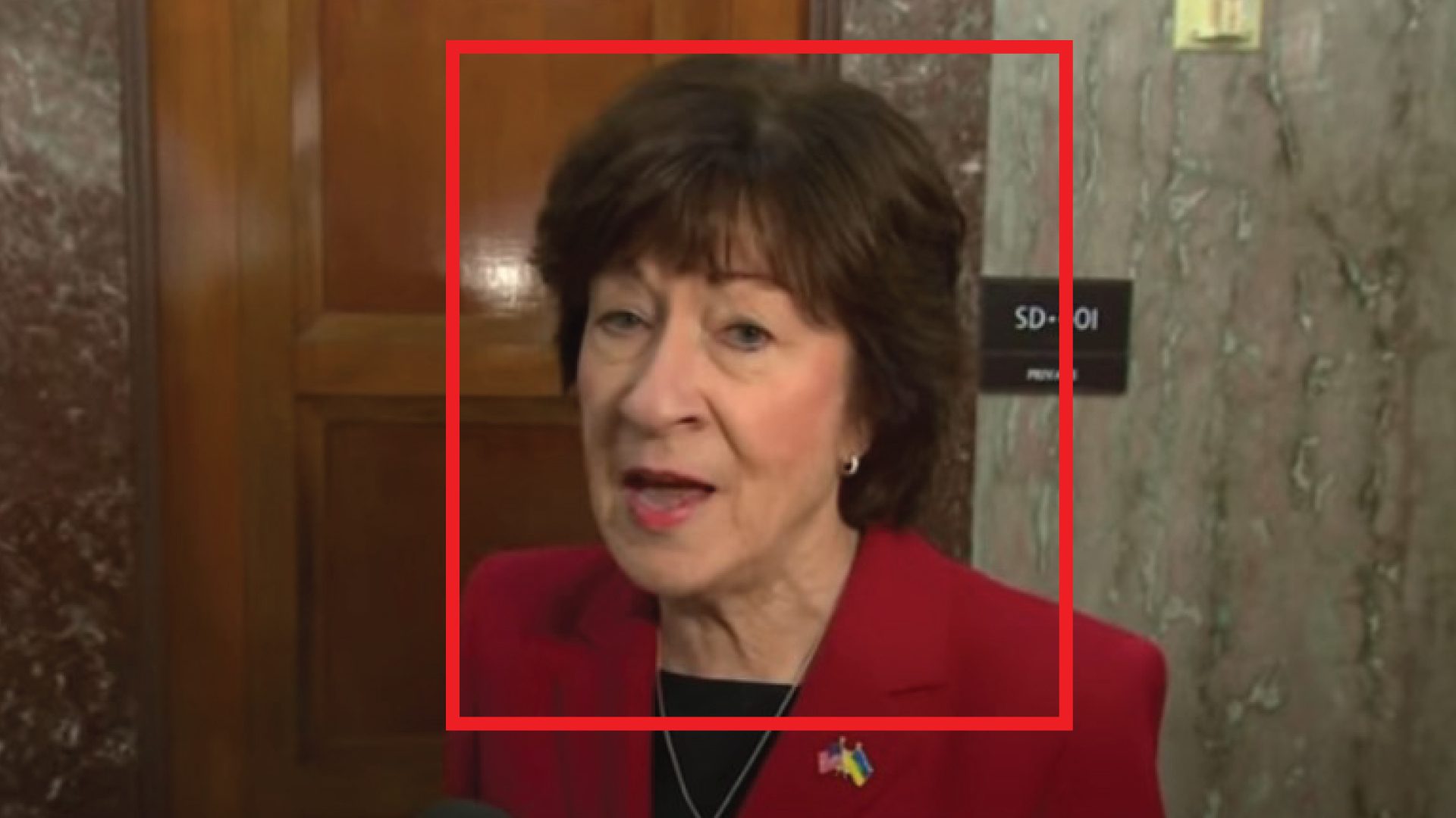 Susan Collins Calls Cops Over Threating Message Outside Home