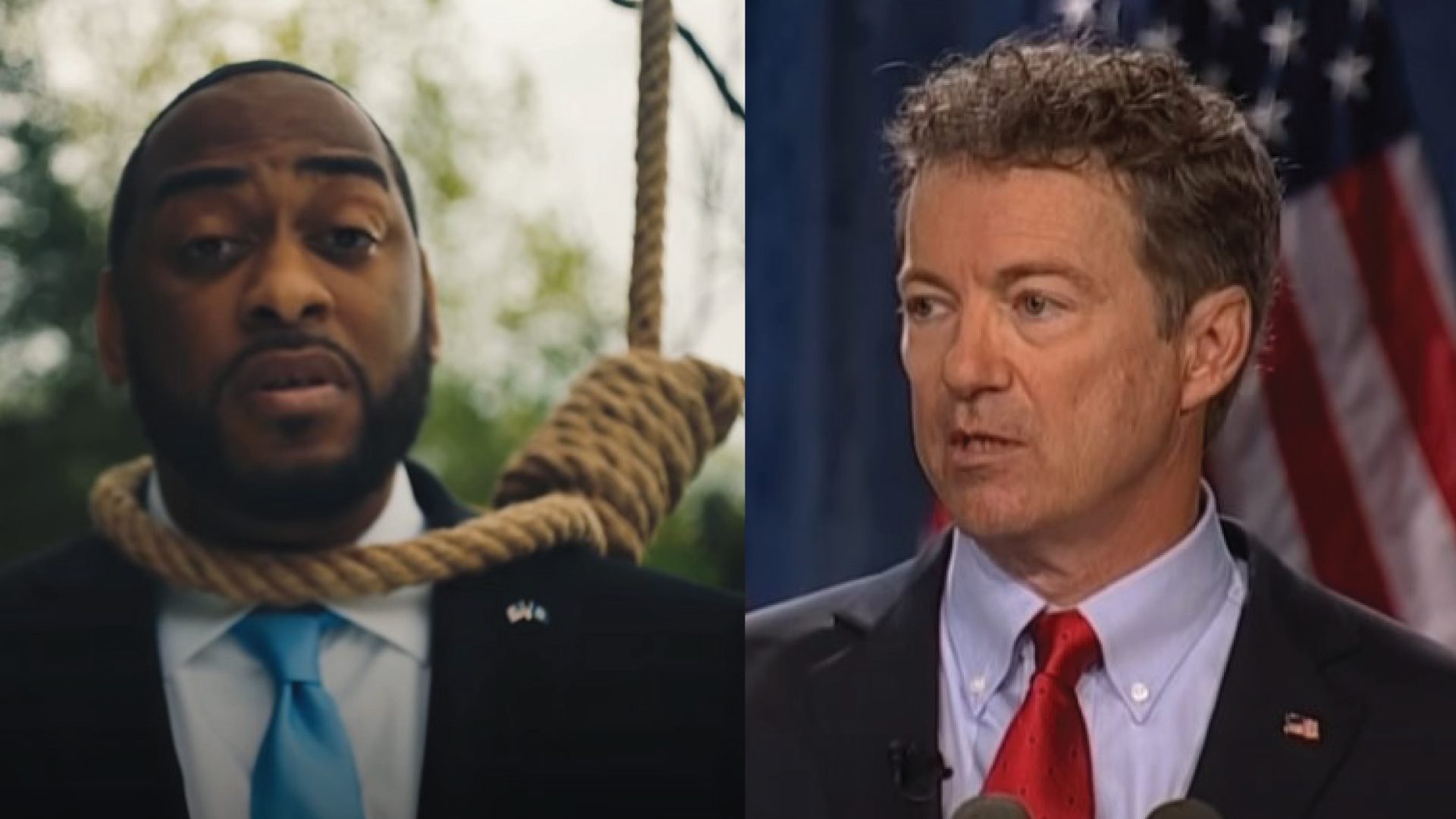 Kentucky Democrat Senate Candidate Charles Booker put a noose around his own neck in criticism of Senator Rand Paul
