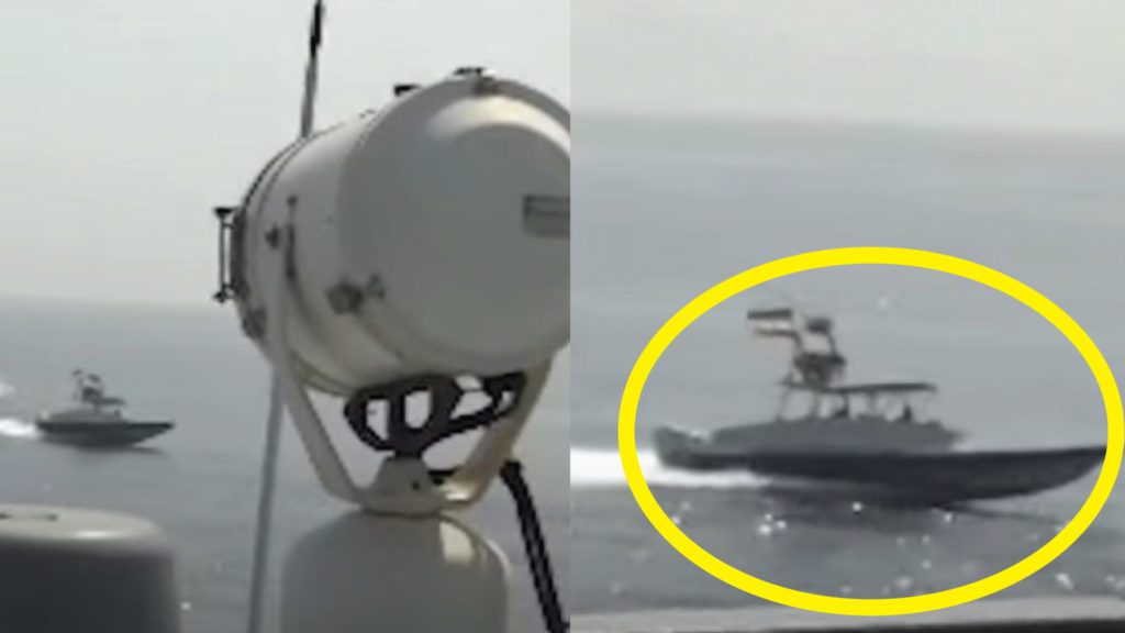 Iranian Attack Boat Taunts US Navy