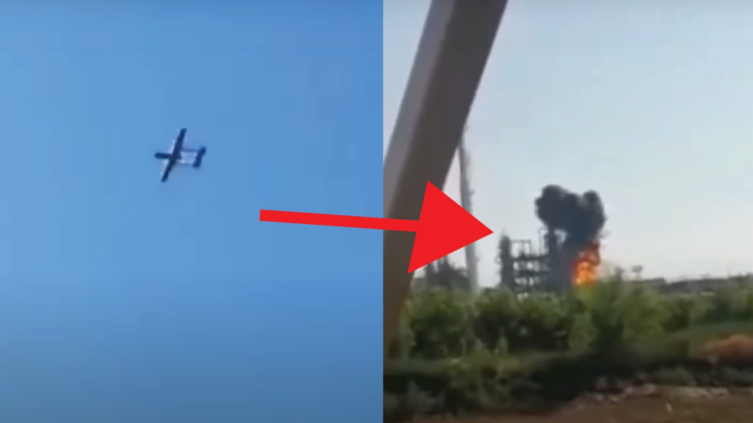 Ukrainian Kamikaze Drone Obliterates Russian Oil Refinery - Video