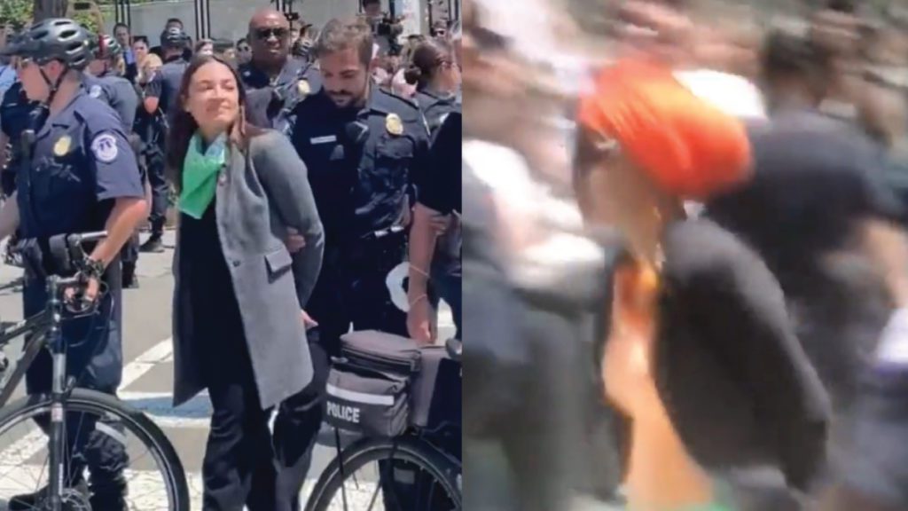 AOC and Ilhan Omar arrested in Washington DC