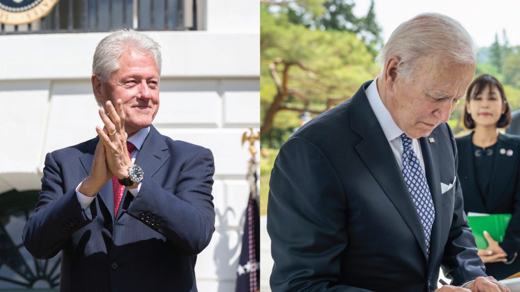 Bill Clinton and Joe Biden