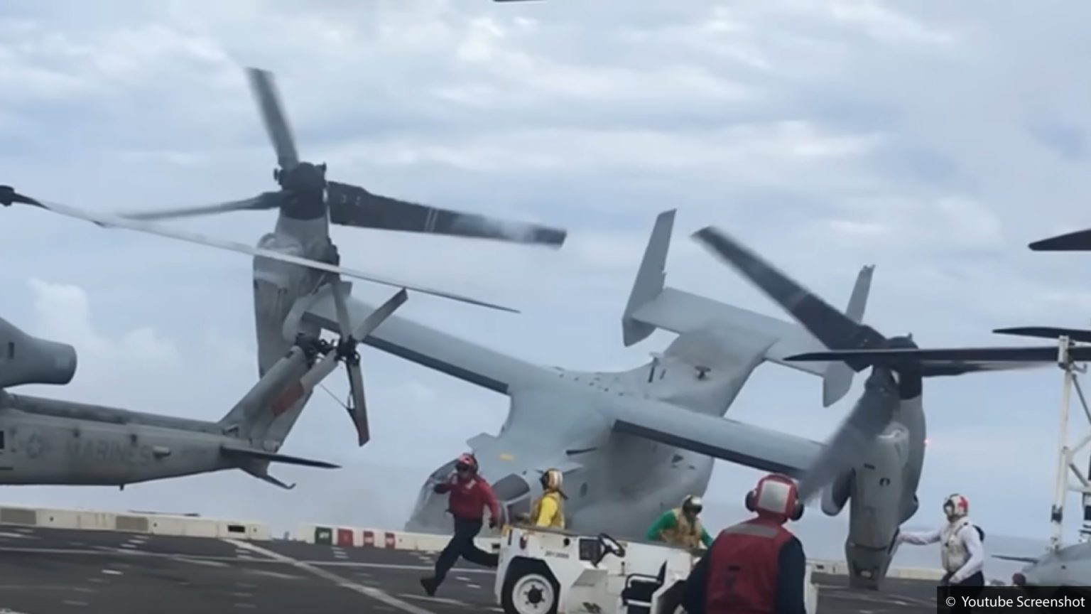 New Footage Shows Fatal Osprey Crash Into USS Green Bay