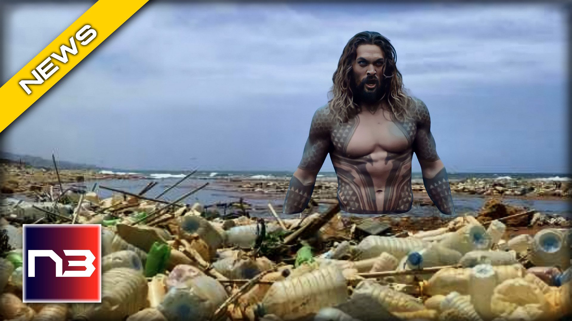 Aquaman VIRTUE SIGNALS HARD Look What He Did To His Head Because He Hates Plastic Bottles