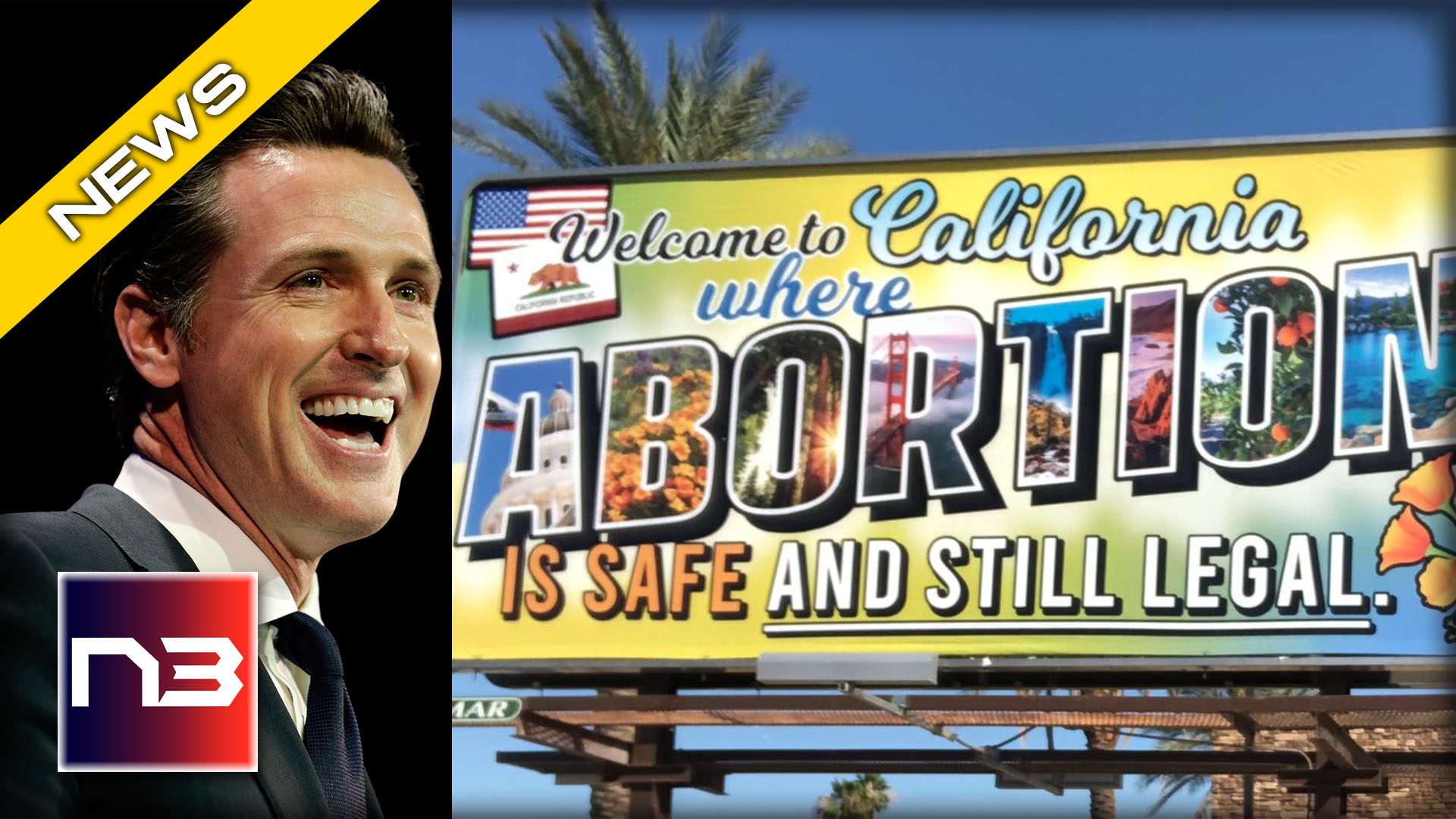 Newsom Lauches Abortion Tourism, Red State Residents will be Disgusted When They See What He's Done