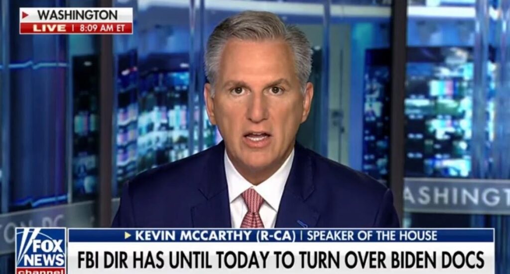 FBI Director Wray: Deliver Biden Bribery Scheme Documents Or Confront Contempt Charges - McCarthy's Final Warning (VIDEO)