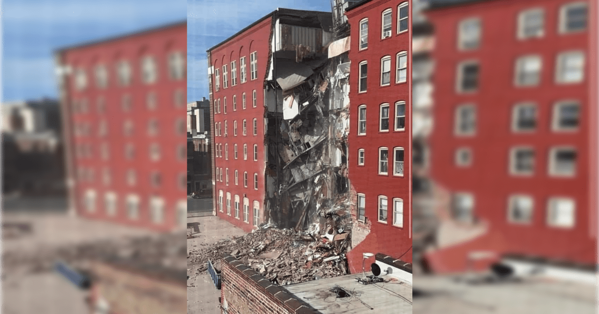 Shocking Footage Reveals Heart-Stopping Moment Apartment Building Collapses in Davenport, Iowa – What Happened Next Will Leave You Breathless! (MUST WATCH VIDEO)