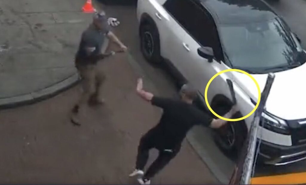 Shocking Video Exposes Vicious Machete Attack Over Parking Dispute - See What Happens to Terrified Garage Owner and Employees!