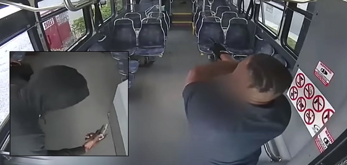 Shocking Video: Bus Driver and Furious Passenger in Heart-Stopping Shootout Over a Missed Stop - Must Watch!